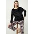 Γυναικείο Velvet Σετ Σπιτιού BLACK (23081-BLACK)