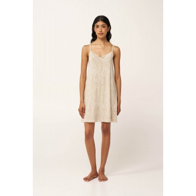 Micromodal Νυχτικό με Τιράντες BEIGE TAUPE (24019-BEIGE TAUPE)