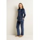 Γυναικεία Velvet Φόρμα με Κουκούα BLUE INDIGO (25115-BLUE INDIGO) Γυναικεία Velvet Φόρμα με Κουκούα BLUE INDIGO (25115-BLUE INDIGO)