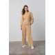 Γυναικεία Μονόχρωμη Φούτερ Φόρμα BEIGE (25991-BEIGE)