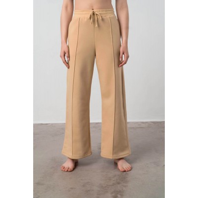 Μονόχρωμο Παντελόνι Καμπάνα BEIGE (17154-BEIGE)