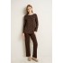 Γυναικεία Πυτζάμα Micromodal με Φαρδιά Λαιμόκοψη BROWN MUSE (25049-BROWN MUSE)