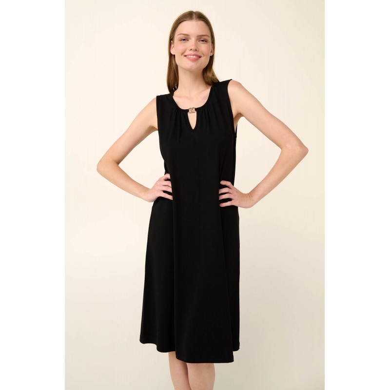 Μονόχρωμο Αμάνικο Καλοκαιρινό Φόρεμα BLACK (22513-BLACK) Μονόχρωμο Αμάνικο Καλοκαιρινό Φόρεμα BLACK (22513-BLACK)