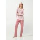 Λεοπάρ Πυτζάμα Φούτερ με Πατιλέτα ROSE ELEGANCE (21390-ROSE ELEGANCE)