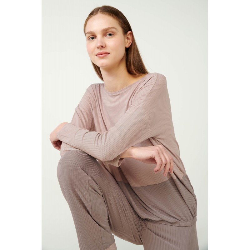 Πυτζάμα από Bamboo Rib ROSE DUSTY (21170-ROSE DUSTY) Πυτζάμα από Bamboo Rib ROSE DUSTY (21170-ROSE DUSTY)