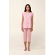 Γυναικεία Πυτζάμα Micromodal με Κάπρι Παντελόνι PINK BLUSH (22000-PINK BLUSH)