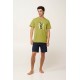 Ανδρική Βαμβακερή Πυτζάμα Spicy GREEN PALM (24654-GREEN PALM) Ανδρική Βαμβακερή Πυτζάμα Spicy GREEN PALM (24654-GREEN PALM)