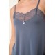 Babydoll Micromodal με Δαντέλα GRAY FRESCO (20957-GRAY FRESCO)