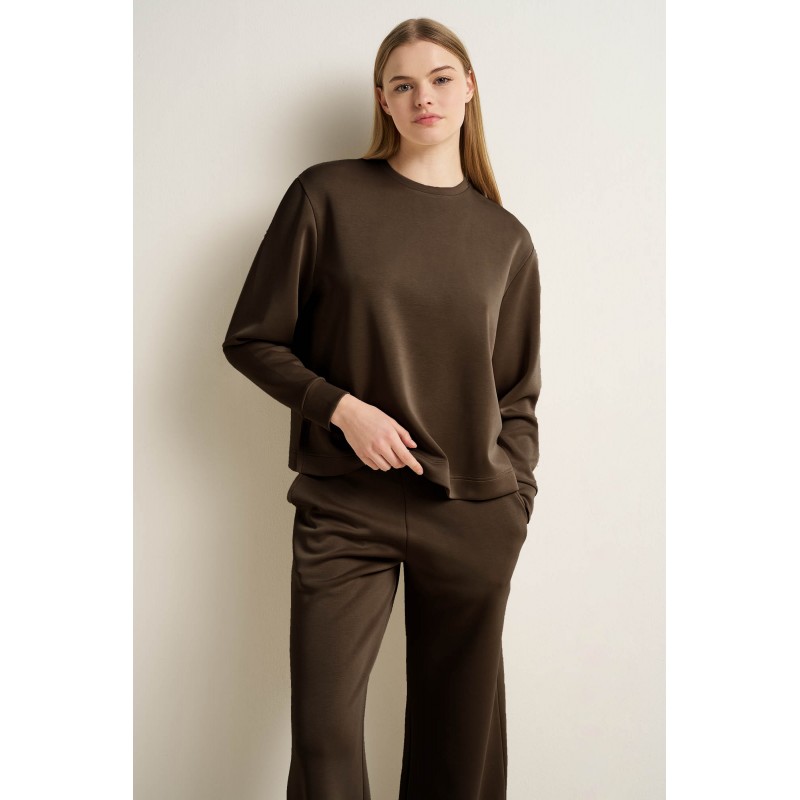 Γυναικεία Viscose Μπλούζα με Μακρύ Μανίκι BROWN (25161-BROWN) Γυναικεία Viscose Μπλούζα με Μακρύ Μανίκι BROWN (25161-BROWN)