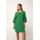 Καλοκαιρινό Κρεπ Φόρεμα με Μανίκι GREEN VERDANT (24459-GREEN VERDANT)