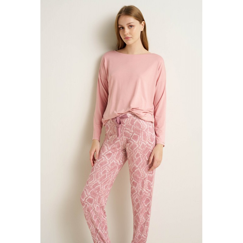 Γυναικεία Πυτζάμa Micromodal με Μανσέτες PINK ZEPHYR (25034-PINK ZEPHYR)