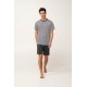 Ανδρική Καλοκαιρινή Πυτζάμα με Ρίγες DARK GRAY (24671-DARK GRAY) Ανδρική Καλοκαιρινή Πυτζάμα με Ρίγες DARK GRAY (24671-DARK GRAY)