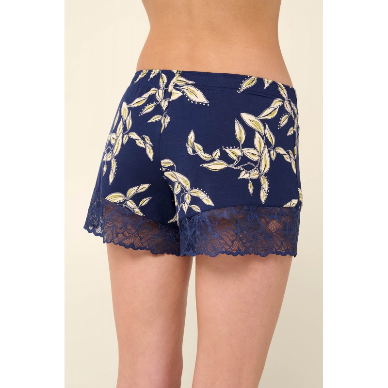 Micromodal Cheeky Σορτσάκι με Δαντέλα BLUE CAVERN (22823-BLUE CAVERN)