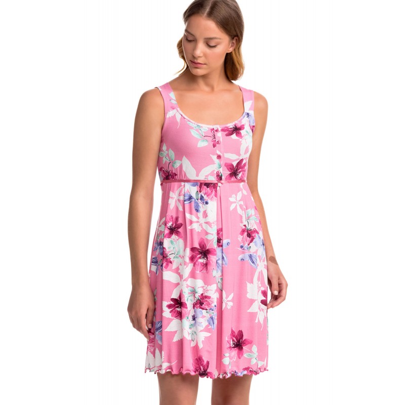 Αμάνικο Νυχτικό με Κουμπάκια FUCHSIA (14158-FUCHSIA) Αμάνικο Νυχτικό με Κουμπάκια FUCHSIA (14158-FUCHSIA)