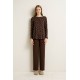 Γυναικεία Πυτζάμα Micromodal με Φαρδιά Λαιμόκοψη BROWN MUSE (25049-BROWN MUSE)