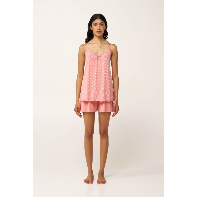 Micromodal Πουά Babydoll PINK TAN (24063-PINK TAN)