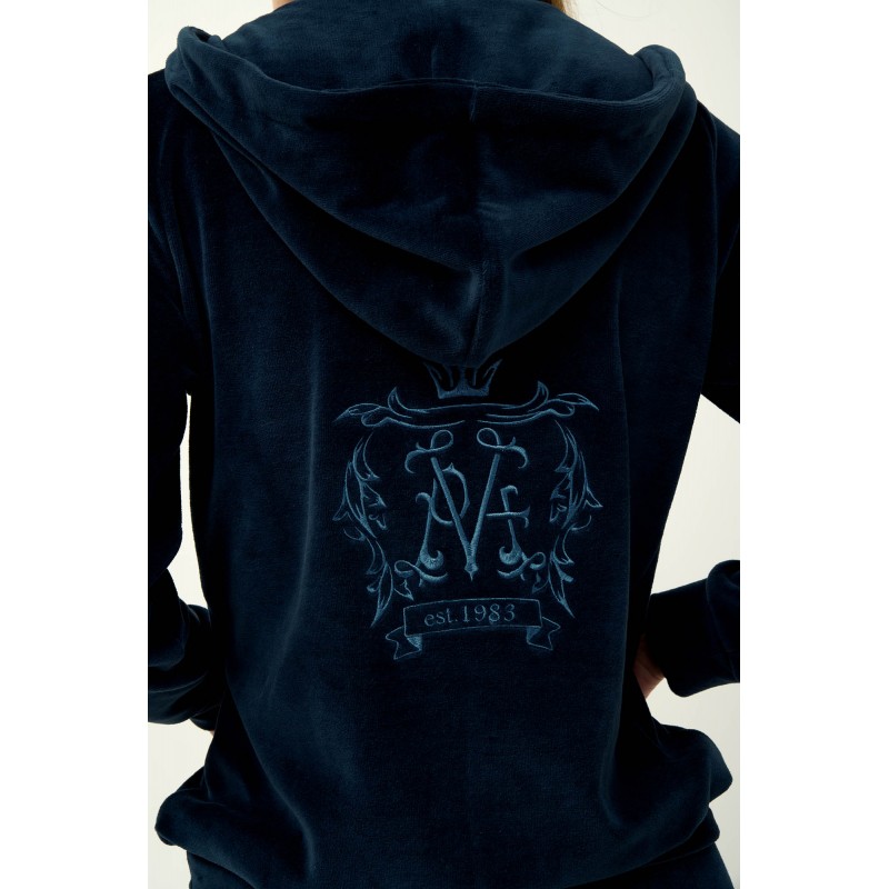 Γυναικεία Velvet Φόρμα με Κουκούλα BLUE BLAZER (23161-BLUE BLAZER) Γυναικεία Velvet Φόρμα με Κουκούλα BLUE BLAZER (23161-BLUE BLAZER)