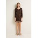 Νυχτικό Micromodal με Σιφόν Λεπτομέρειες BROWN MUSE (25052-BROWN MUSE)