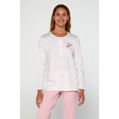 Πυτζάμα με Κουμπιά PINK BLUSH (19516-PINK BLUSH)