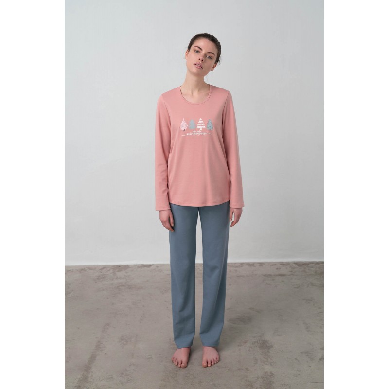 Πυτζάμα με Μακρύ Μανίκι PINK TAN (17596-PINK TAN) Πυτζάμα με Μακρύ Μανίκι PINK TAN (17596-PINK TAN)