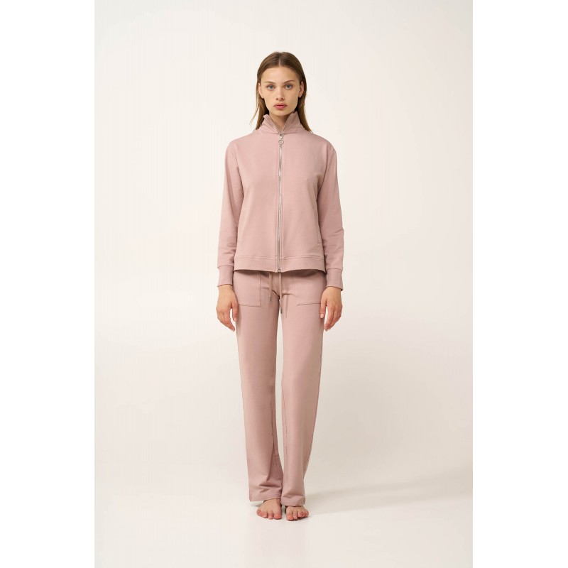 Γυναικεία Ζακέτα Φούτερ με Φερμουάρ PINK SHADOW (24830-PINK SHADOW)