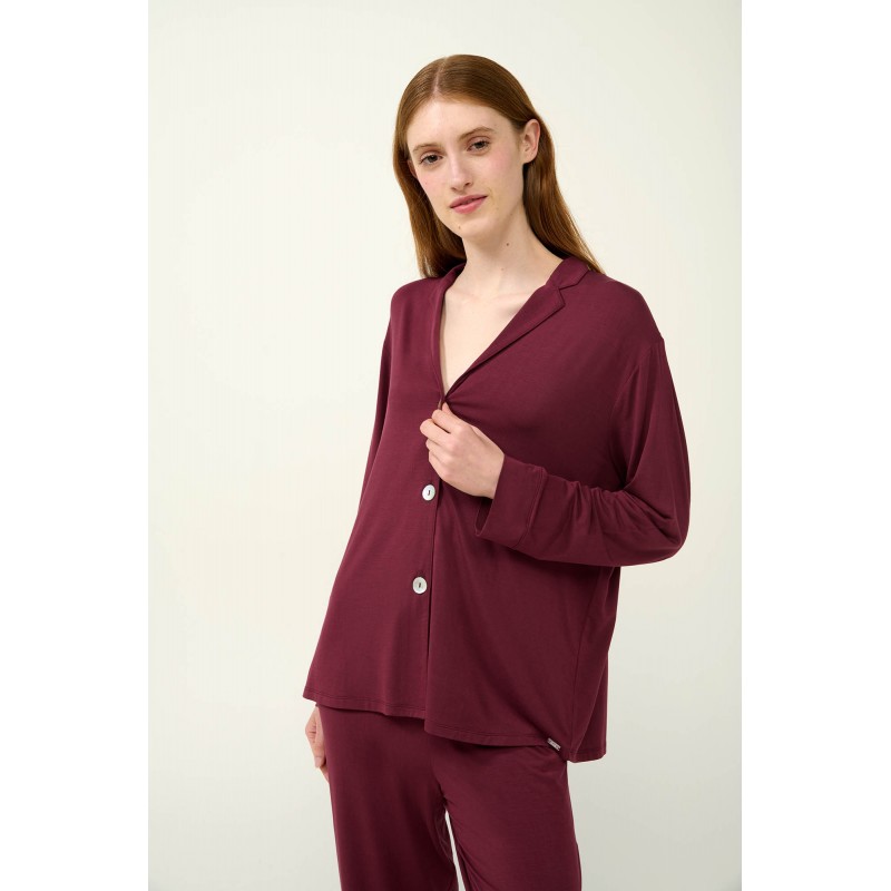 Κουμπωτή Γυναικεία Πυτζάμα Micromodal RED WINDSOR (23121-RED WINDSOR) Κουμπωτή Γυναικεία Πυτζάμα Micromodal RED WINDSOR (23121-RED WINDSOR)