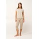 Γυναικεία Micromodal Πυτζάμα με Κάπρι Παντελόνι BEIGE TAUPE (24013-BEIGE TAUPE) Γυναικεία Micromodal Πυτζάμα με Κάπρι Παντελόνι BEIGE TAUPE (24013-BEIGE TAUPE)