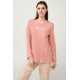 Γυναικεία Βαμβακερή Πυτζάμα PINK TAN (23334-PINK TAN) Γυναικεία Βαμβακερή Πυτζάμα PINK TAN (23334-PINK TAN)