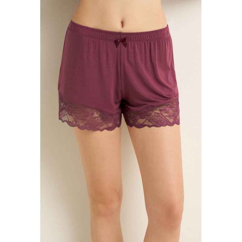 Micromodal Cheeky Σορτσάκι με Δαντέλα MAUVE MISTY (25079-MAUVE MISTY)