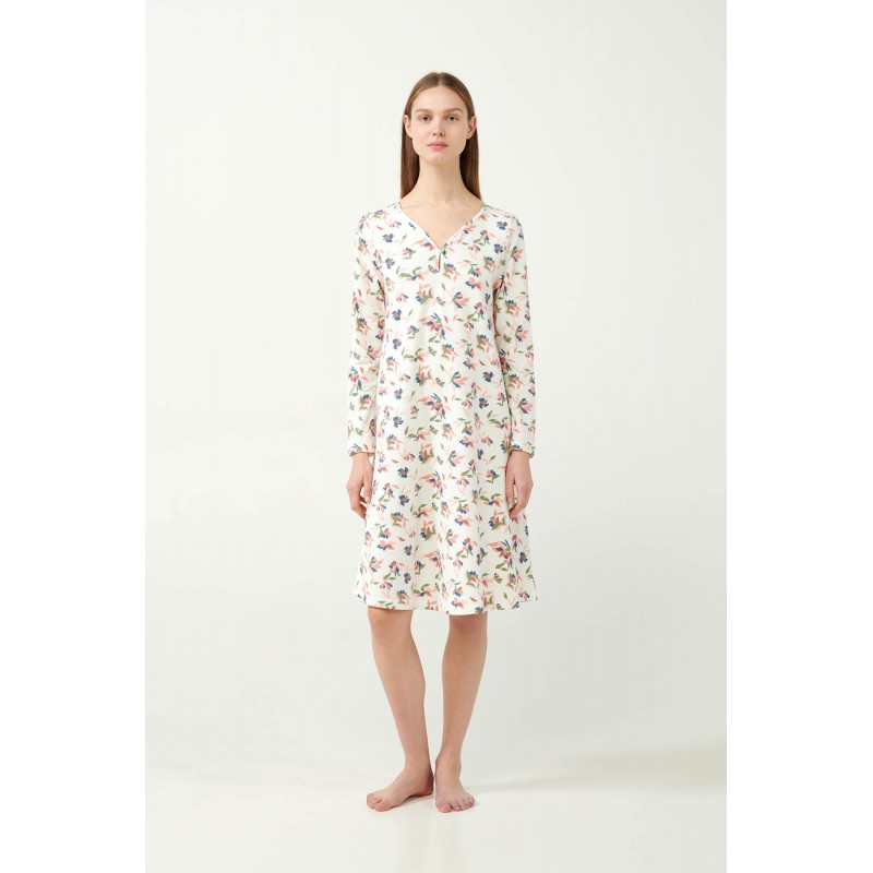 Φούτερ Φλοράλ Νυχτικό GREEN TEA (21355-GREEN TEA)