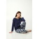 Πυτζάμα Φούτερ με Patchwork Μοτίβο BLUE PATRIOT (21433-BLUE PATRIOT) Πυτζάμα Φούτερ με Patchwork Μοτίβο BLUE PATRIOT (21433-BLUE PATRIOT)