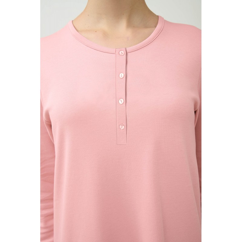Γυναικεία Χειμερινή Πυτζάμα με Πατιλέτα PINK BLUSH (23917-PINK BLUSH)