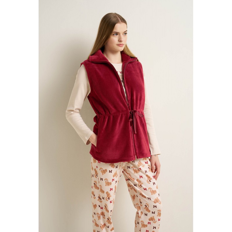 Γυναικείο Fleece Γιλέκο με Φερμουάρ RED KARANDA (25209-RED KARANDA) Γυναικείο Fleece Γιλέκο με Φερμουάρ RED KARANDA (25209-RED KARANDA)