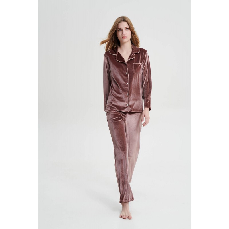 Κουμπωτή Πυτζάμα ROSE DUSTY (19345-ROSE DUSTY) Κουμπωτή Πυτζάμα ROSE DUSTY (19345-ROSE DUSTY)