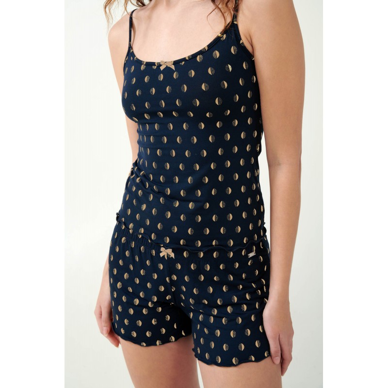 Micromodal Πουά Cheeky Σορτσάκι BLUE (21838-BLUE)