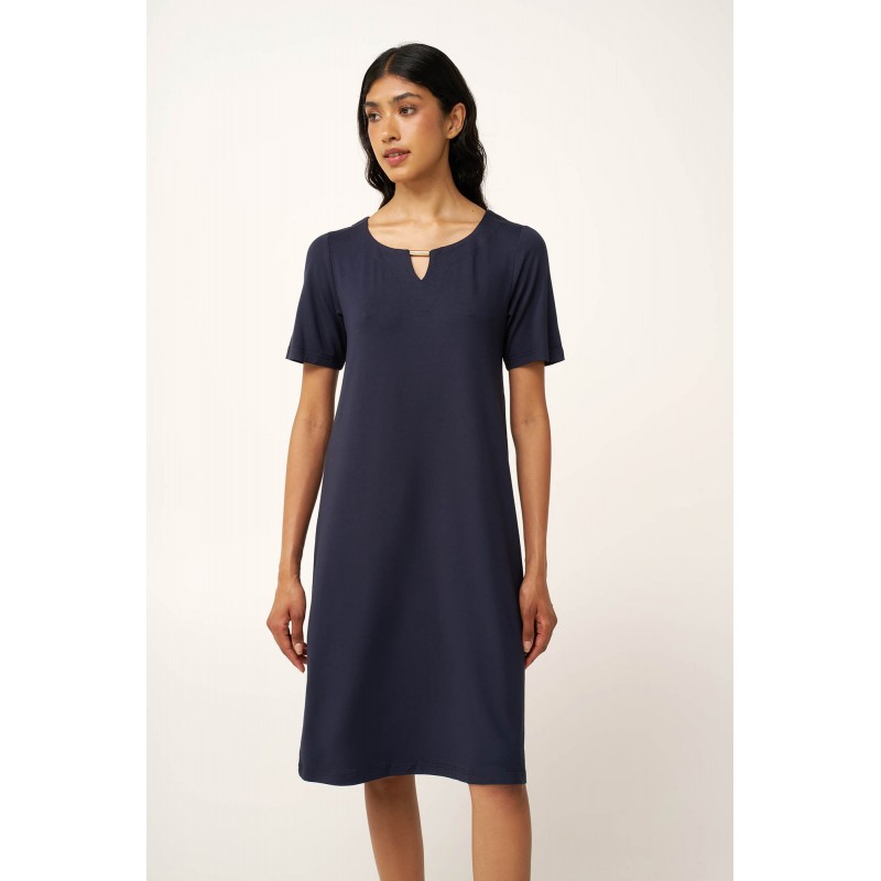Γυναικείο Καλοκαιρινό Φόρεμα Viscose BLUE (24490-BLUE)