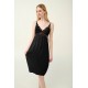 Νυχτικό Micromodal με Δαντέλα BLACK (23126-BLACK) Νυχτικό Micromodal με Δαντέλα BLACK (23126-BLACK)