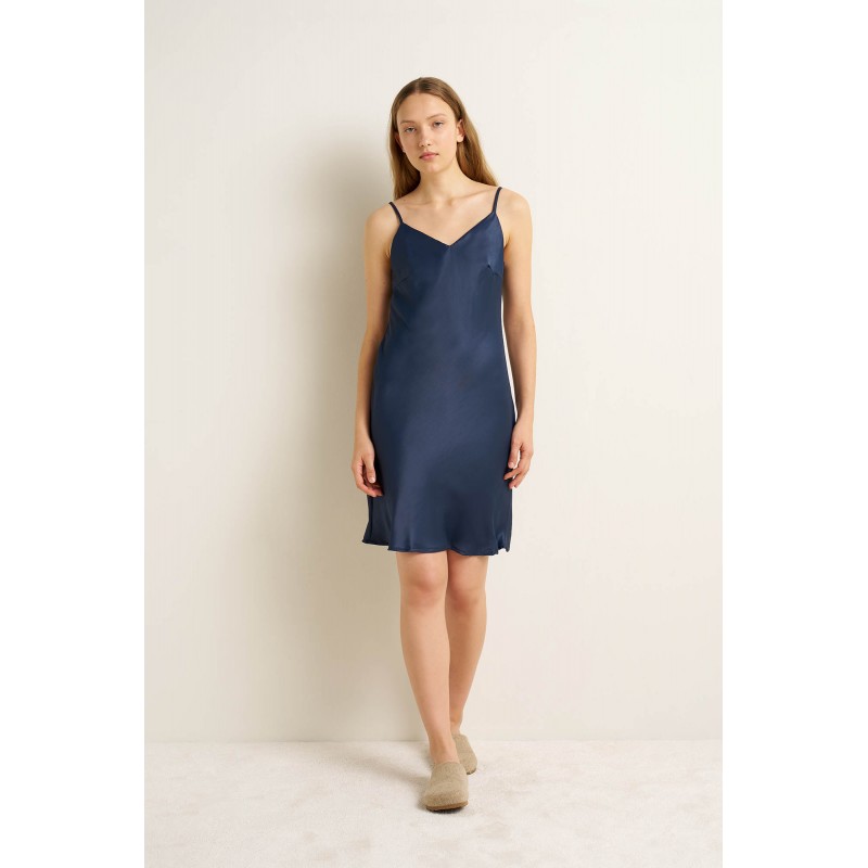 Νυχτικό Σατέν με Τιράντες BLUE RAF (25125-BLUE RAF) Νυχτικό Σατέν με Τιράντες BLUE RAF (25125-BLUE RAF)