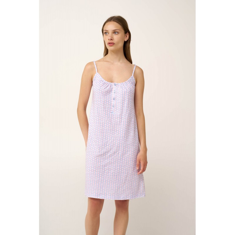 Βαμβακερό Νυχτικό με Τιράντες BLUE KENTUCKY (24246-BLUE KENTUCKY) Βαμβακερό Νυχτικό με Τιράντες BLUE KENTUCKY (24246-BLUE KENTUCKY)
