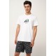 Ανδρική Surf Βαμβακερή Πυτζάμα WHITE (24690-WHITE) Ανδρική Surf Βαμβακερή Πυτζάμα WHITE (24690-WHITE)