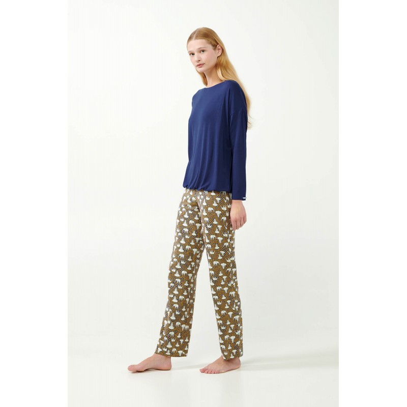 Micromodal Πυτζάμα με Χαριτωμένους Ελέφαντες BLUE CAVERN (21000-BLUE CAVERN)