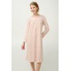 Βαμβακερό Φλοράλ Νυχτικό με Πατιλέτα PINK TAN (23336-PINK TAN)