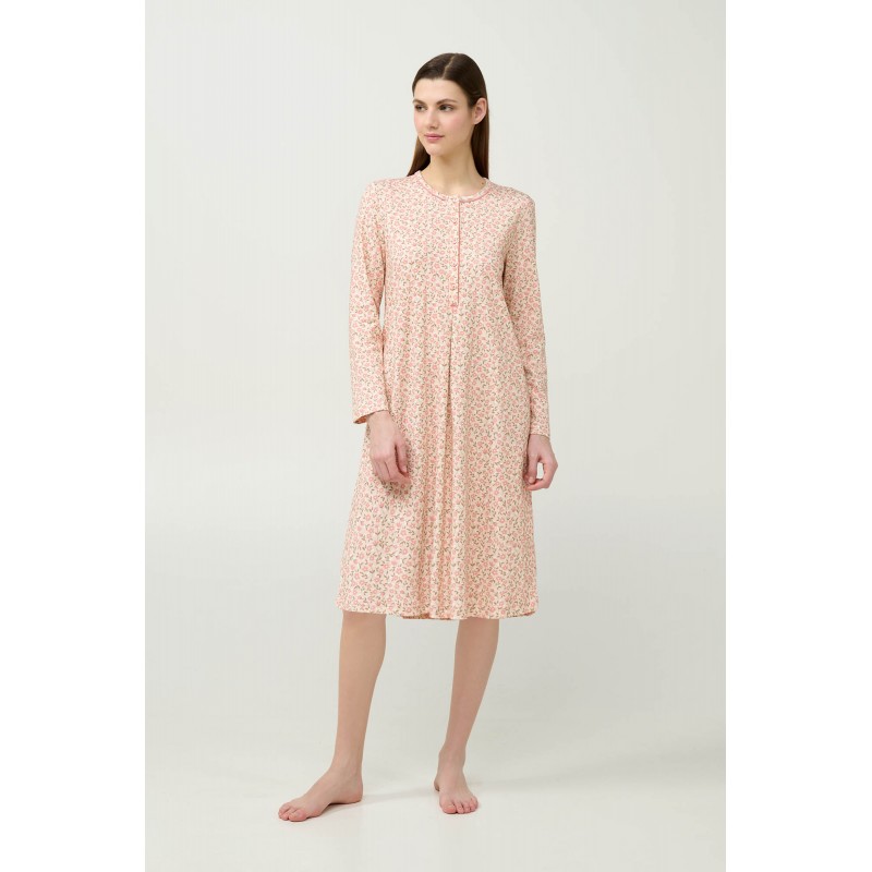 Βαμβακερό Νυχτικό Εγκυμοσύνης και Θηλασμού PINK TAN (23331-PINK TAN)