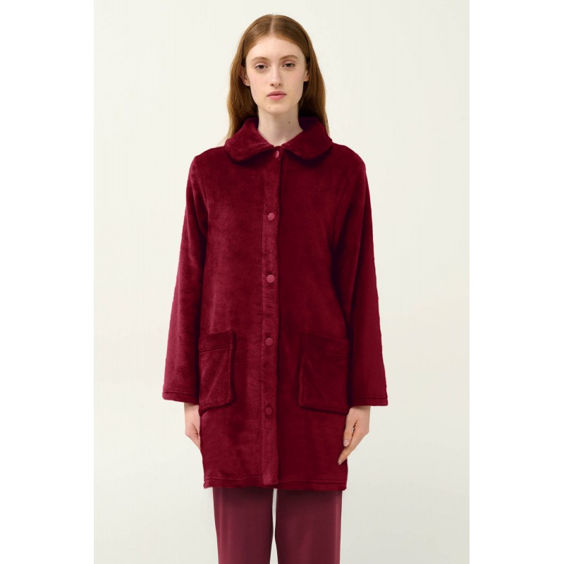Γυναικεία Κουμπωτή Fleece Ρόμπα RED PORTO (23362-RED PORTO) Γυναικεία Κουμπωτή Fleece Ρόμπα RED PORTO (23362-RED PORTO)