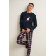 Ανδρική Matching Βαμβακερή Πυτζάμα BLUE (25611-BLUE) Ανδρική Matching Βαμβακερή Πυτζάμα BLUE (25611-BLUE)