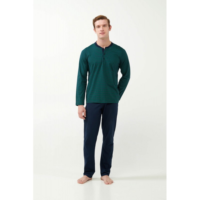 Πυτζάμα Jersey με Γεμετρικό Μοτίβο BLUE (21600-BLUE) Πυτζάμα Jersey με Γεμετρικό Μοτίβο BLUE (21600-BLUE)