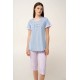 Βαμβακερή Γυναικεία Πυτζάμα BLUE KENTUCKY (24243-BLUE KENTUCKY) Βαμβακερή Γυναικεία Πυτζάμα BLUE KENTUCKY (24243-BLUE KENTUCKY)