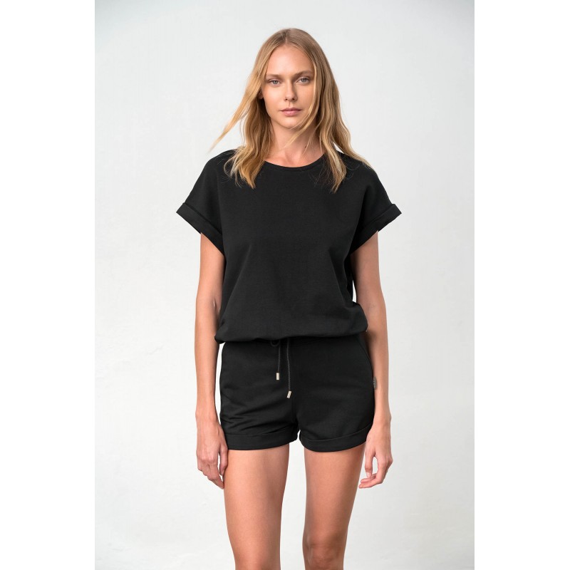 Μονόχρωμο Κοντό Παντελόνι BLACK (18347-BLACK)