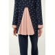 Γυναικεία Πυτζάμα Micromodal με Σιφόν BLUE BLAZER (23053-BLUE BLAZER)