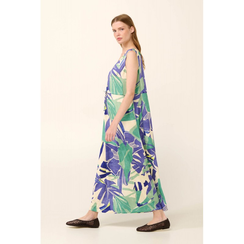 Αμάνικο Καλοκαιρινό Φλοράλ Φόρεμα από Viscose BLUE BOA (22473-BLUE BOA) Αμάνικο Καλοκαιρινό Φλοράλ Φόρεμα από Viscose BLUE BOA (22473-BLUE BOA)